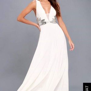 NWT White formal lulus dress